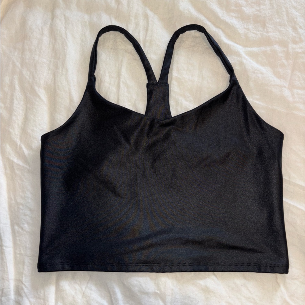 Abercrombie Shimmer Black Athletic Top - size S